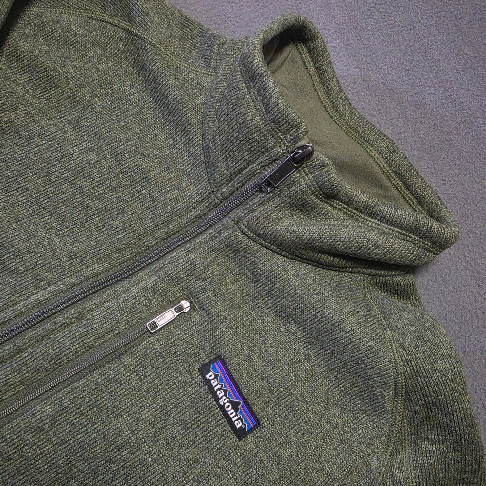 Patagonia Better Sweater 1/4 Zip Pullover Mens Large Industrial Green 25522 FA18 - Picture 1 of 9